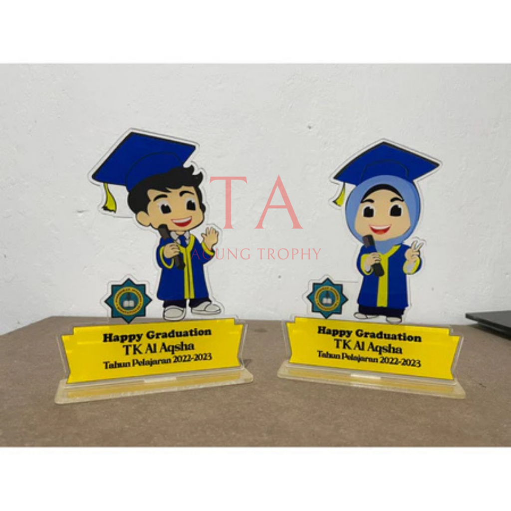 Plakat Wisuda TK Piala Wisuda Paud Plakat Paud Piala Wisuda TK Akrilik