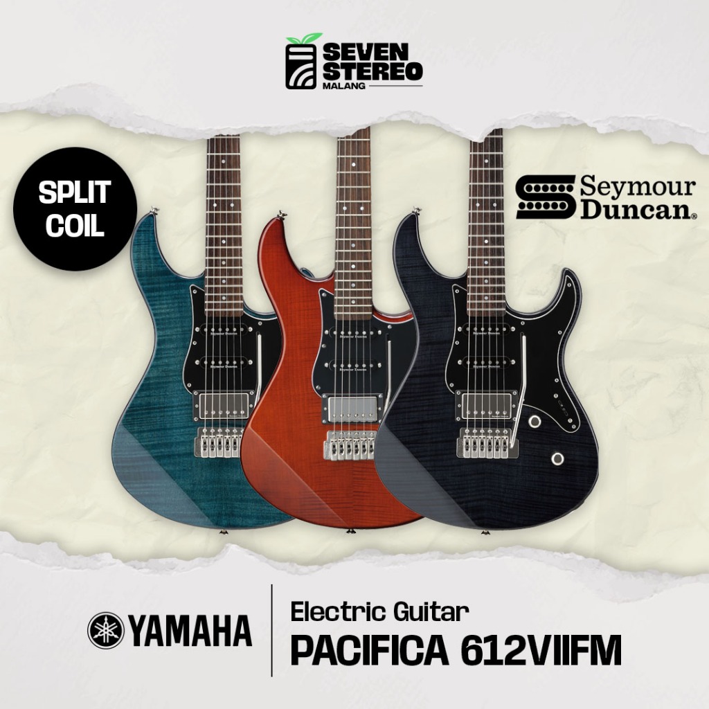 YAMAHA PACIFICA PAC612VIIFM PAC 612 VIIFM FLAME MAPLE ELECTRIC GUITAR - Gitar Elektrik Listrik Roast