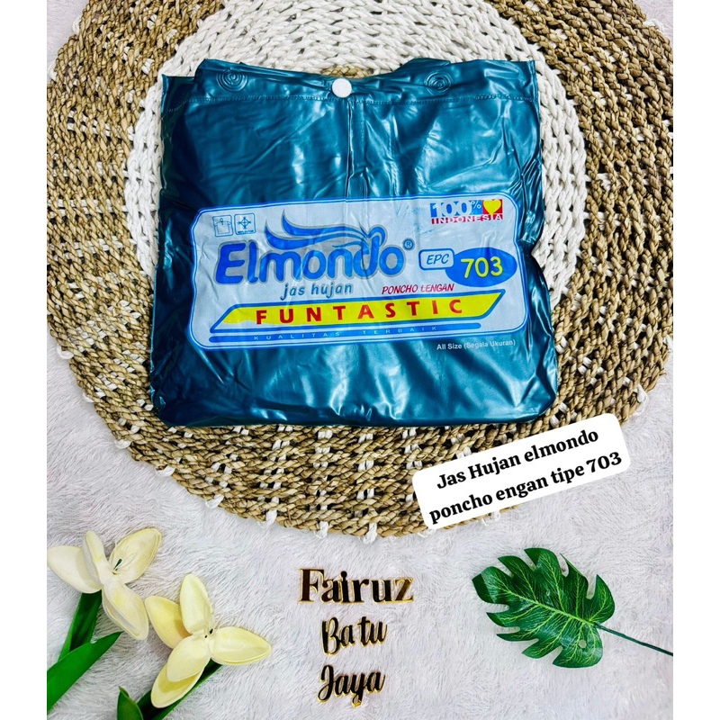 Jas hujan elmondo poncho lengan 703 funtastic