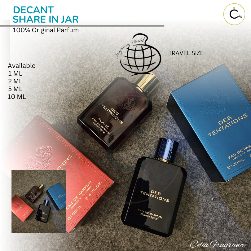 FRAGRANCE WORLD DES TENTATIONS Decant (Share in Jar) – Decant FRAGRANCE WORLD DES TENTATIONS DES TEN
