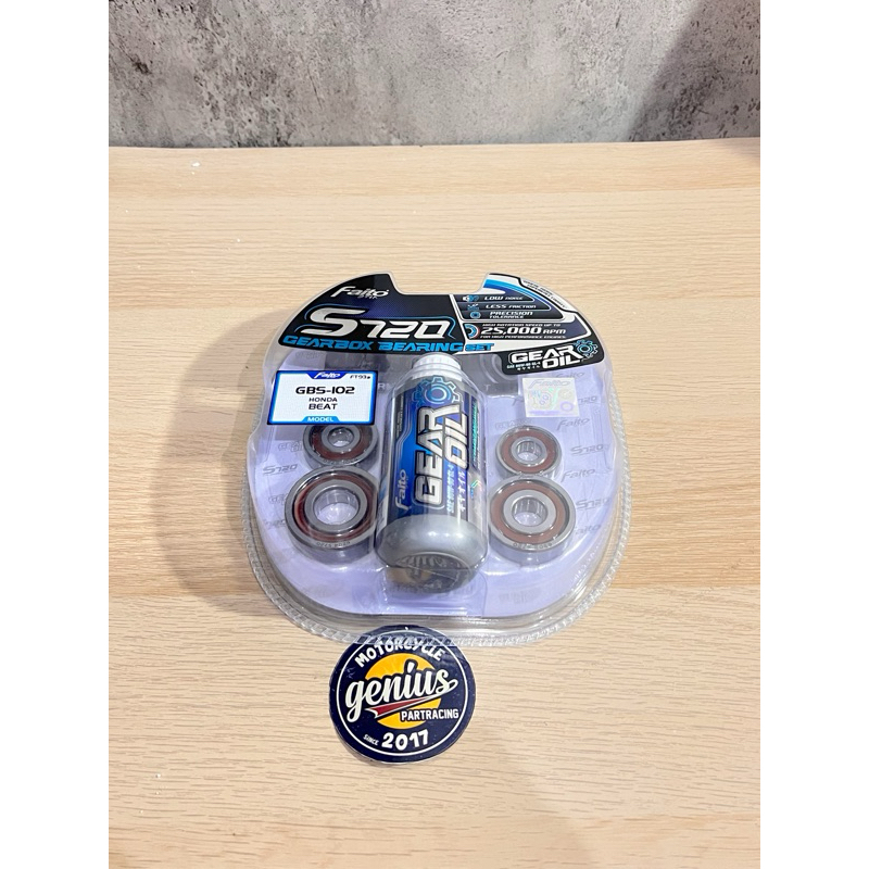 Bearing Set Gardan Matik S720 + Gear Oil FAITO Beat Karbu / Beat Fi / Beat Deluxe / Genio / Scoopy K
