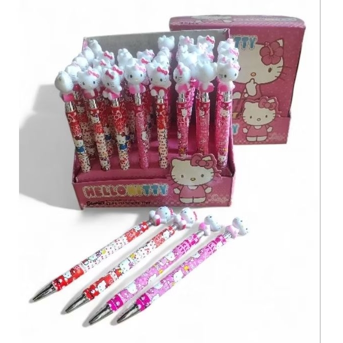

pensil mekanik 0,5 hello kitty/pensil klik/pensil isian hello Kitty 12pcs/1 lusin GP3788