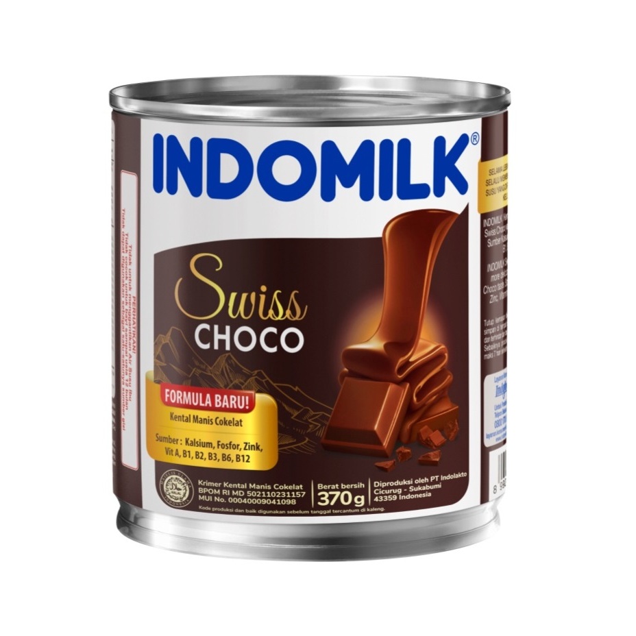 

susu kental indomilk coklat chocolate kaleng 370