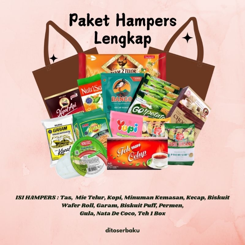 

Paket Hampers Lengkap (Sembako + Snack)