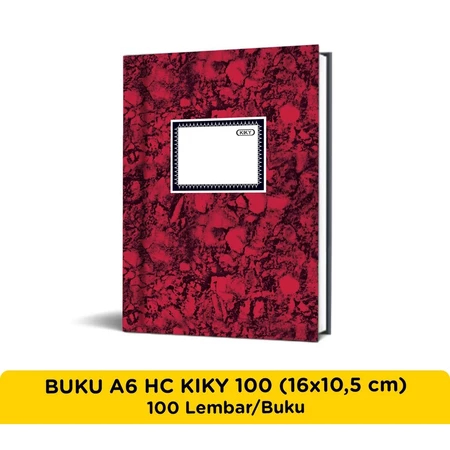 

TBMO BUKU A6 HC GLOSS 100 KIKY/ Kiky Buku Hard Cover A6 Laminasi Gloss 100 Lembar