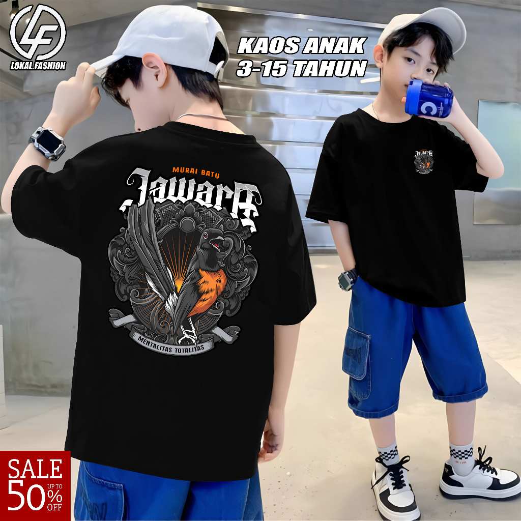 KAOS ANAK MURAI BATU JAWARA/KAOS TSHIRT NEW DESAIN PECINTA MURAI BATU/Baju Murai Murah/Kaos Murah