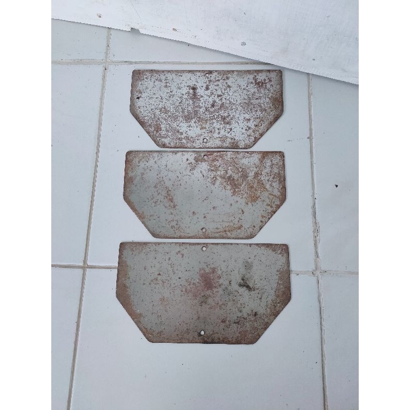 Plat nomor belakang depan motor antik klasik bahan besi tebal NOS plat spakbor dkw zundap bsa norton