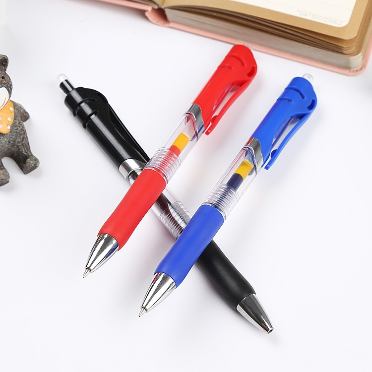 

SB Pulpen Standard Cetekan Transparant Pena Gel 0.5mm Alat Tulis Kantor Sekolah Pen Pencet Tinta Cair Bolpoint Polos Murah
