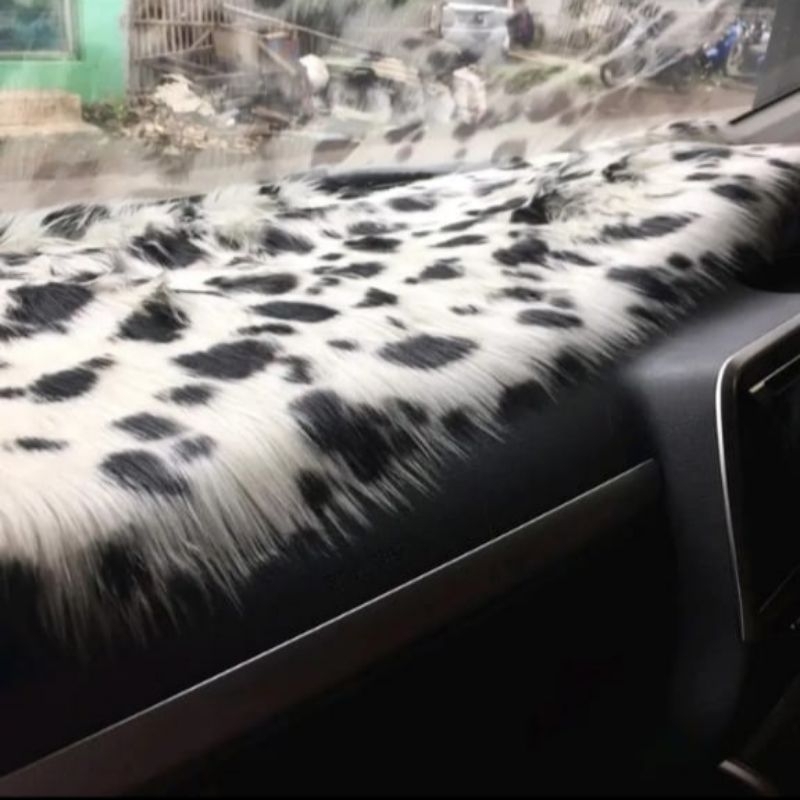 Discount Alas Taplak Dashboard Bulu Korea Gradasi (Dua Warna) Universal Aesthetic, Taplak Mobil Bulu