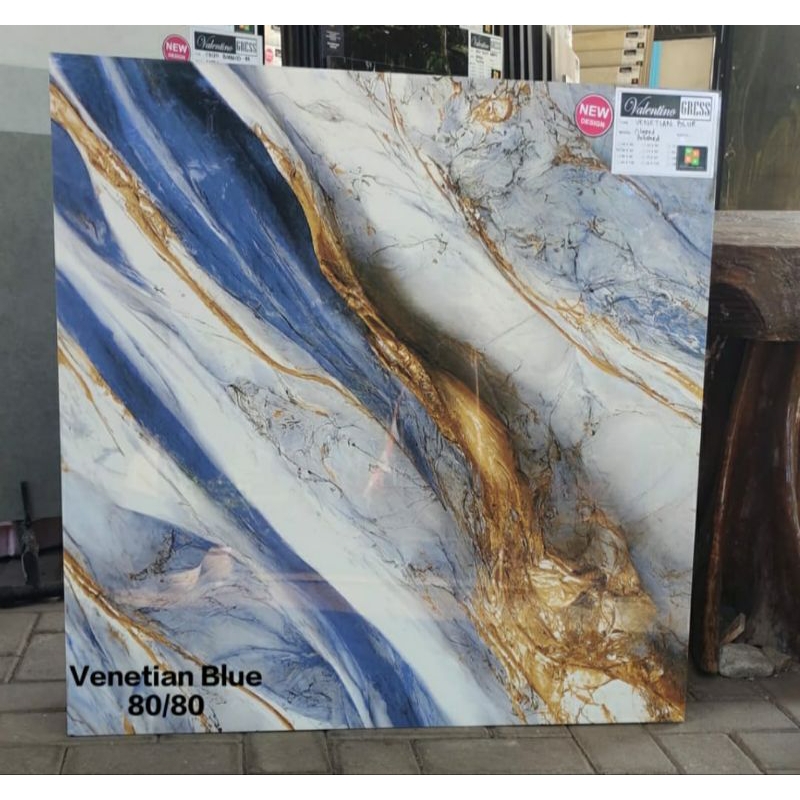 Granit lantai 80x80 Venedian blue | Valentino gress | Glazed polish
