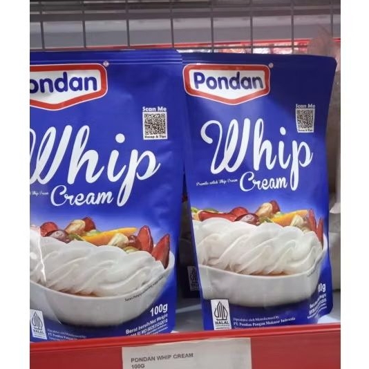 

Whip Cream bubuk Pondan 100gr