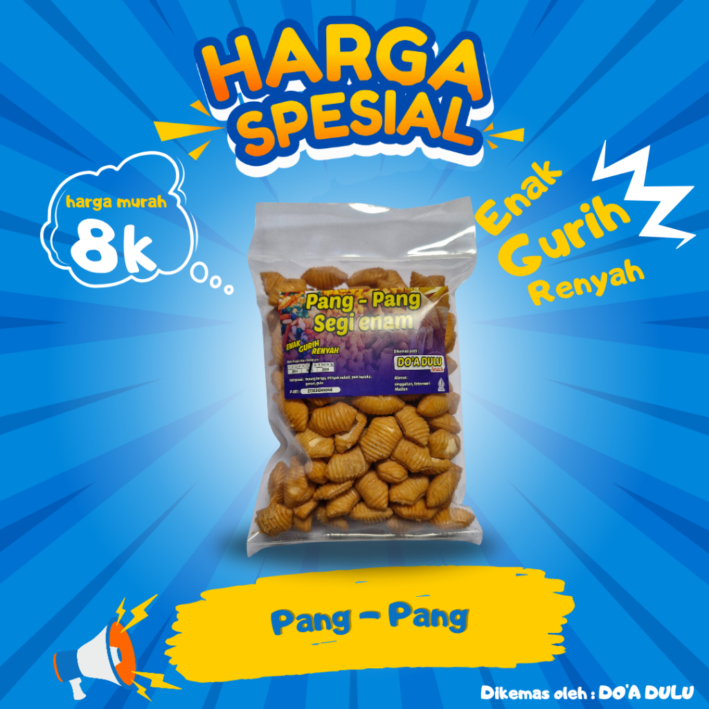 

Pang-Pang Spesial Cuma 8k, Renyah Manis yang Unik!
