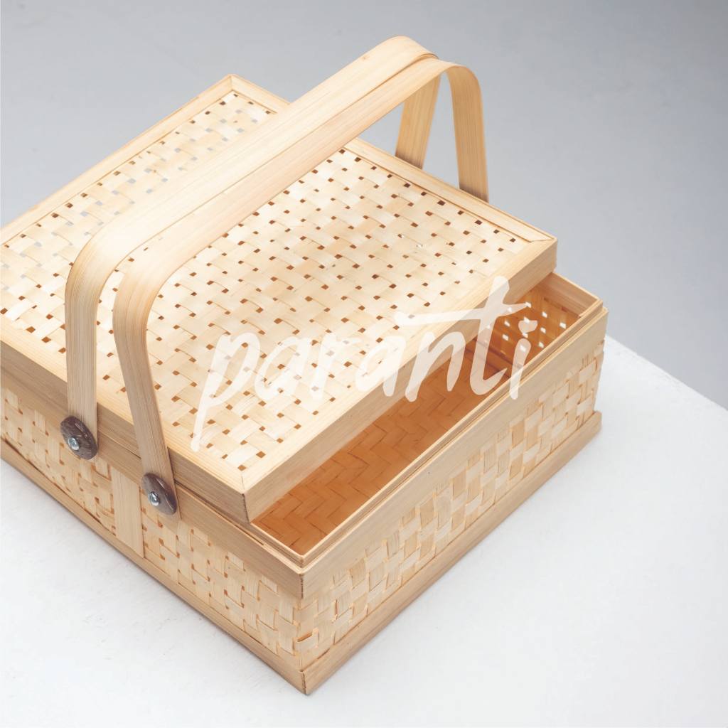 

Rantang kotak ANYAM SATU anyaman bambu box wadah hampers