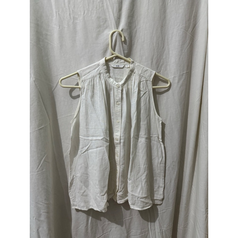 PRELOVED Second JUAL Atasan Wanita Uniqlo Sleveeless Blouse Women size S