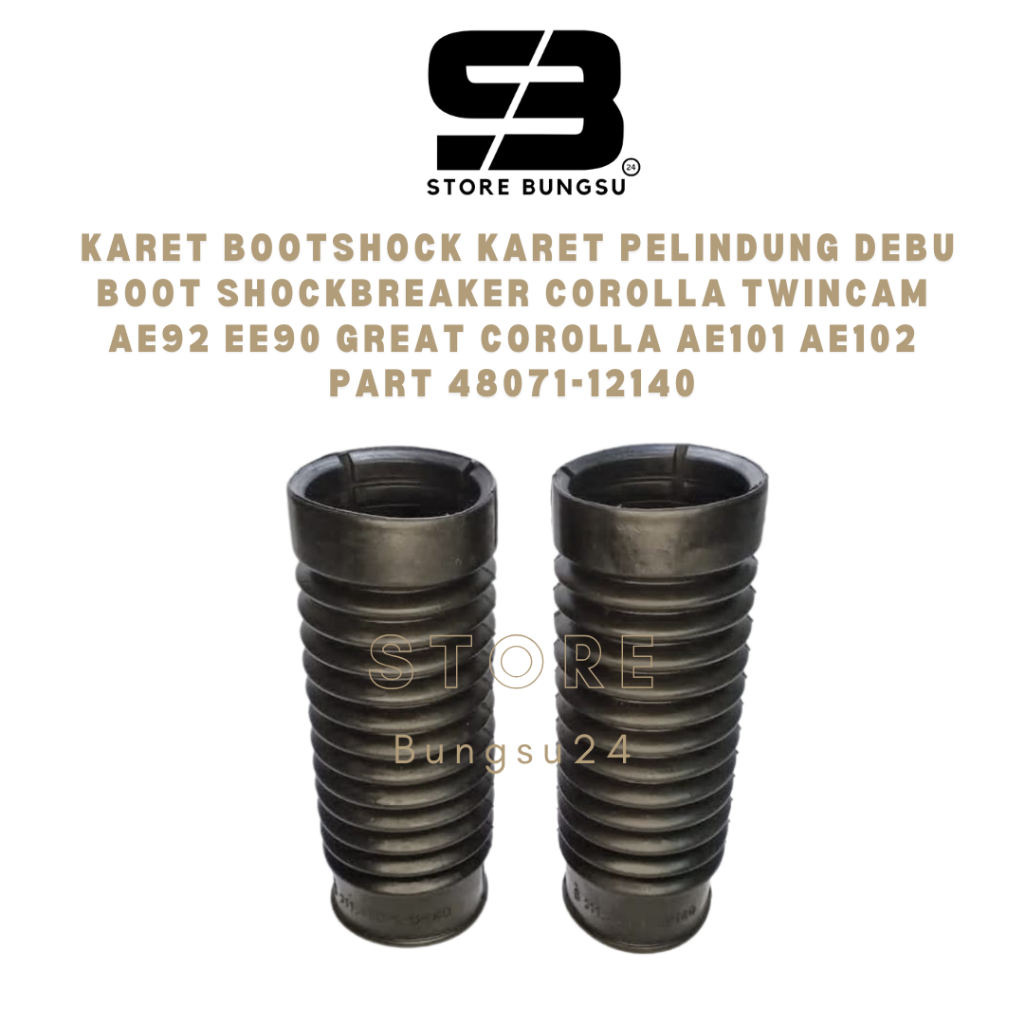 SPAREPART MOBIL KARET BOOTSHOCK KARET PELINDUNG DEBU BOOT SHOCKBREAKER COROLLA TWINCAM AE92 EE90 GRE