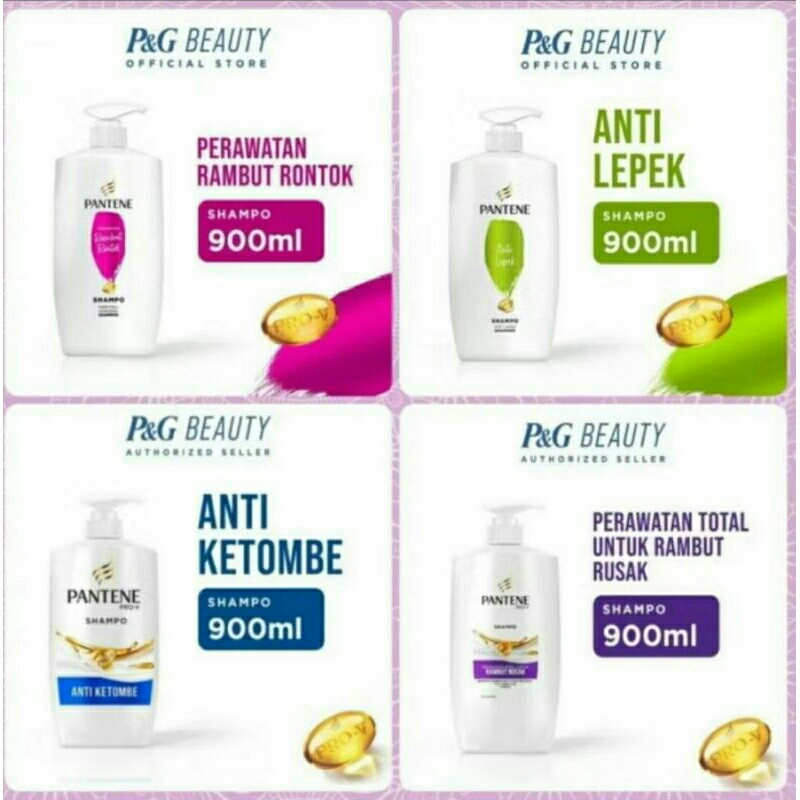 Pantene Shampoo Sampo Botol 900 Ml