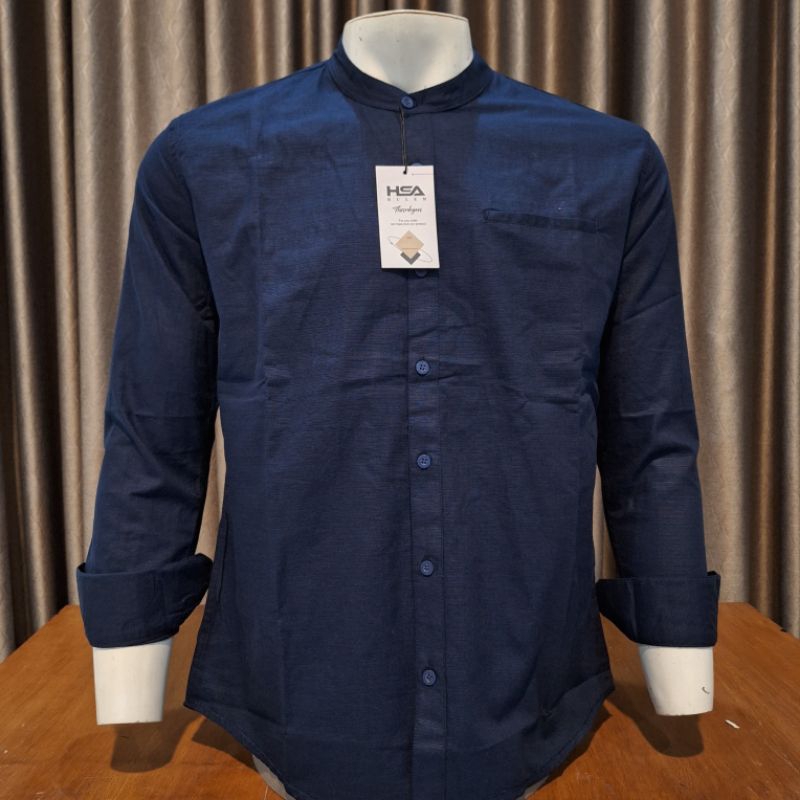 BAJU KOKO DEWASA KEMKO KEMEJA KOKO PRIA ATASAN BAJU MUSLIM [ HSA HULEM ] LENGGAN PANJANG POLA SELIMF