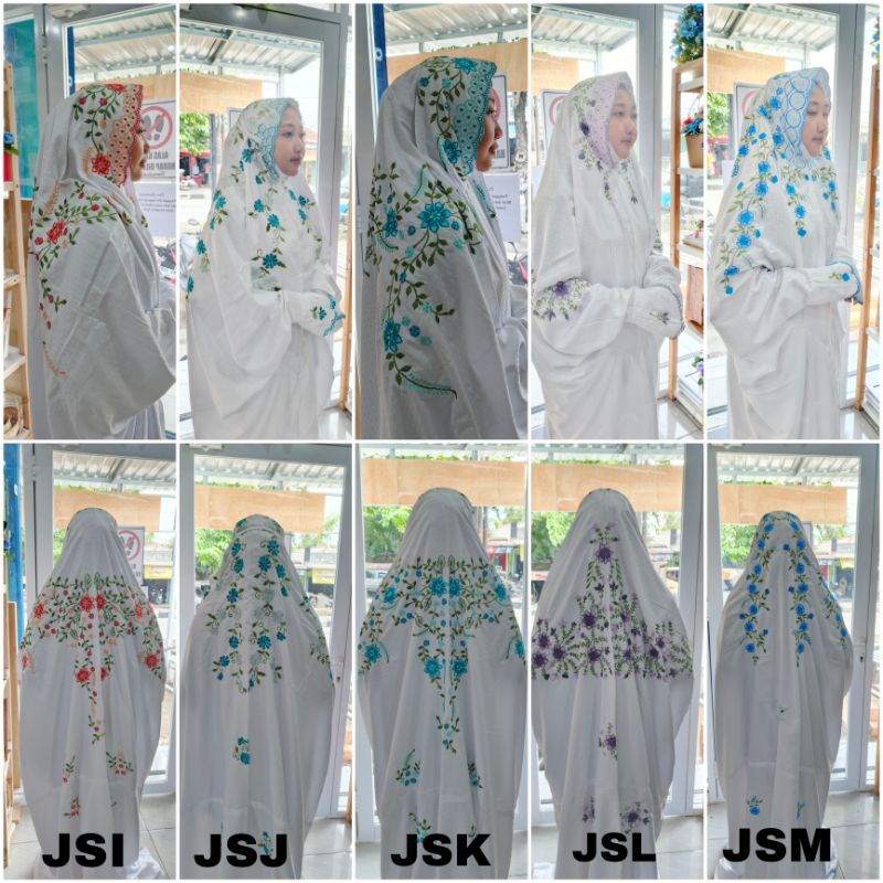 Mukena Terusan Semi Sutra JUMBO