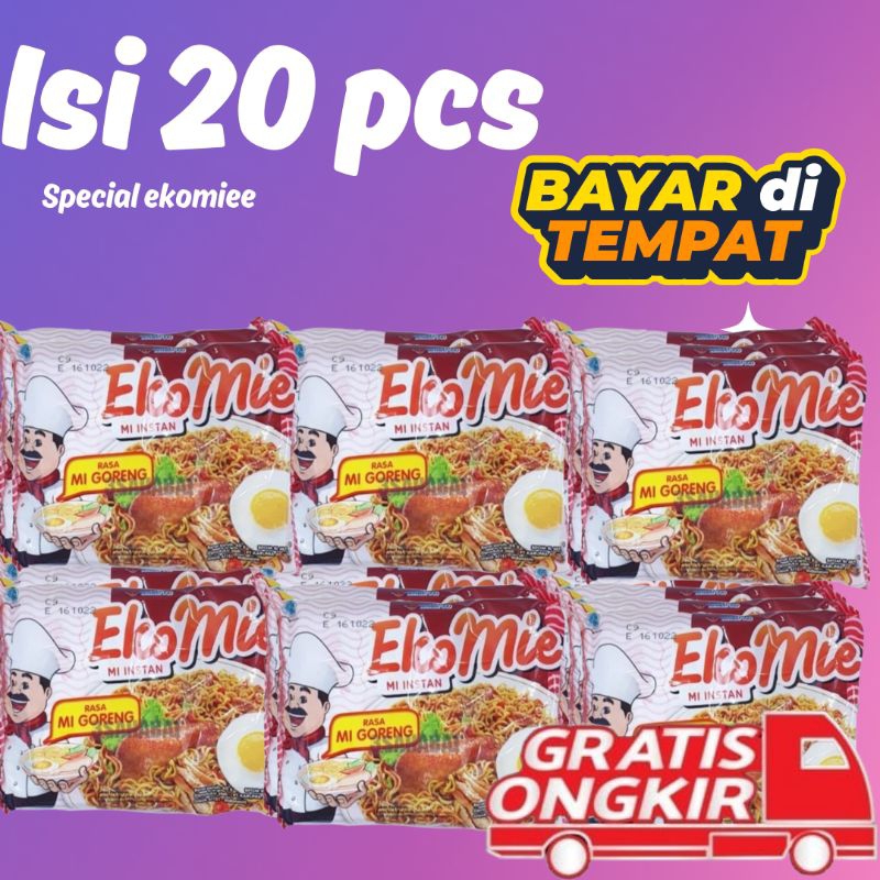 

(20 pcs) Ekomie goreng Mie Istan Rasa Ayam Goreng 60g