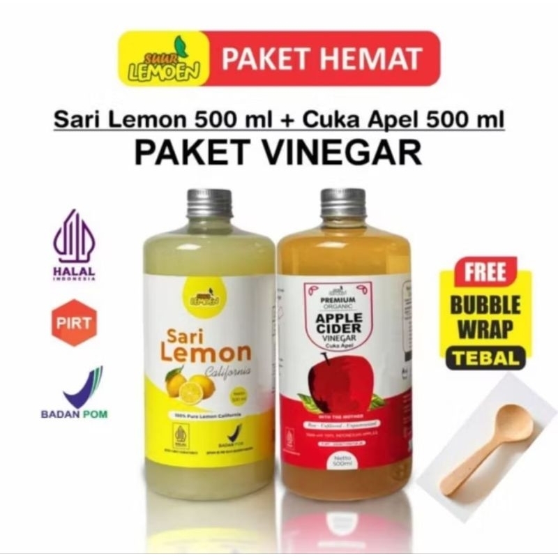 

PAKET DIET SEHAT BUNDLING CUKA APEL 500 ML PLUS SARI LEMON MURNI 500 ML BY SUUR LEMOEN