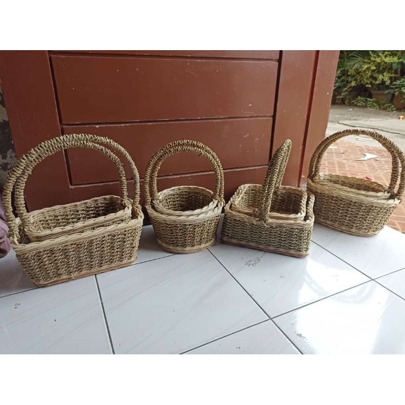 

aneka keranjang seagrass parsel hampers lebaran