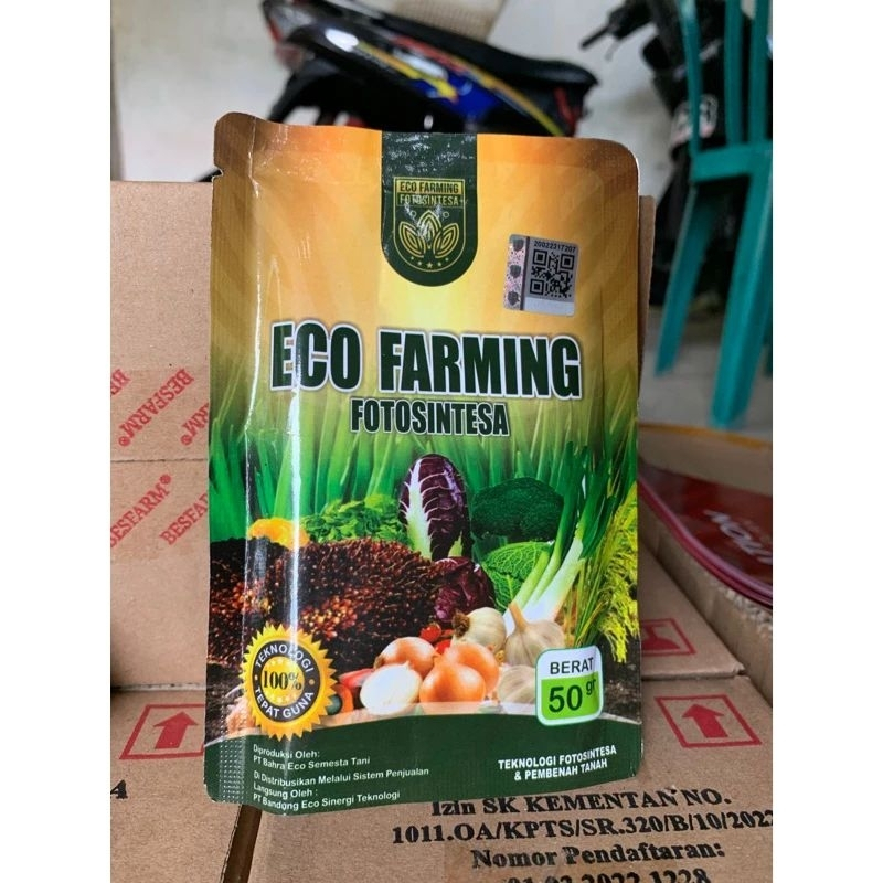 ECO FARMING FOTOSINTESA ORIGINAL 100% @50gr | PUPUK ORGANIK ECO FARMING FOTOSINTESA SEMUA JENIS TANA