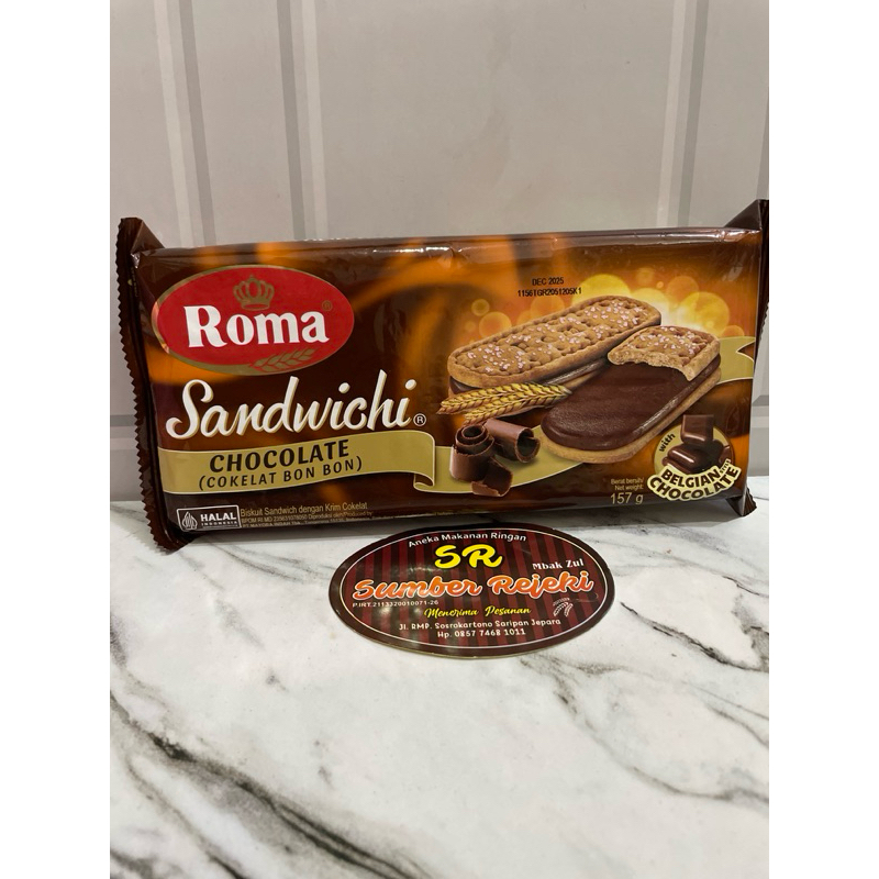 

ROMA SANDWICH CHOCOLATE ISI 157 GRAM