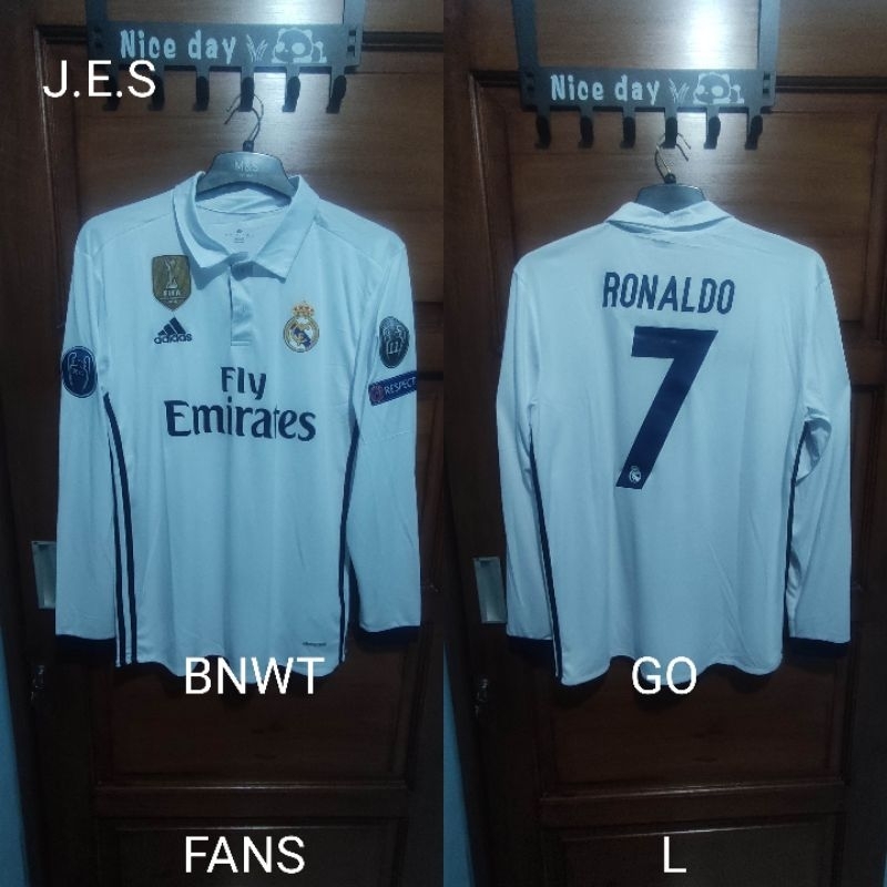 jersey real madrid home LS  2016 2017