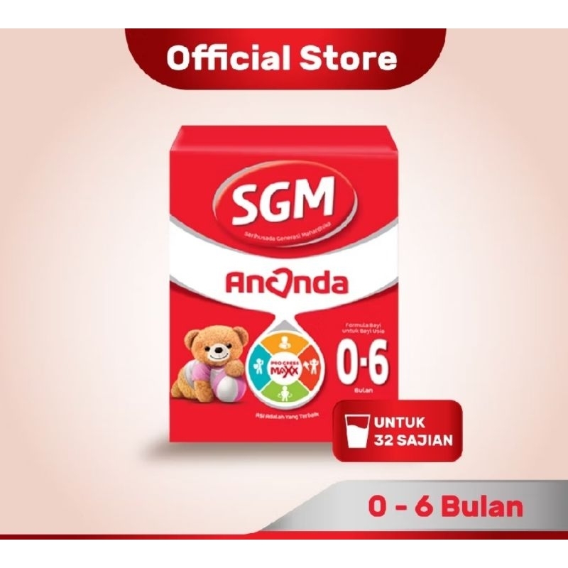 SGM Ananda tahap 1 0-6 bulan, susu bayi, susu SGM
