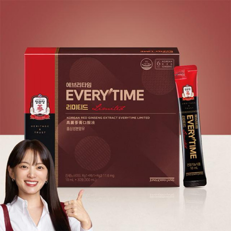 Cheongkwanjang Korean Red Ginseng Extract Everytime Limited 10ml x 30 sachets