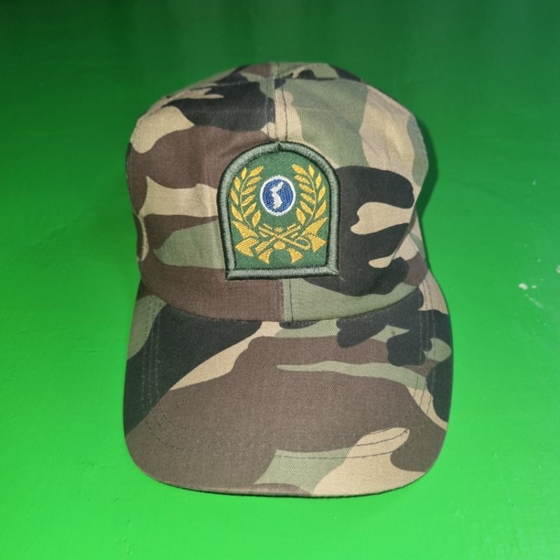 Topi Camo Loreng Woodland Korea Army Roka