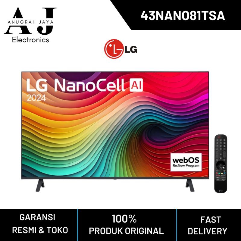LG 43NANO81TSA Smart TV  LG Nano Cell 43 inch UHD 4k HDR 10pro LG 43NANO81