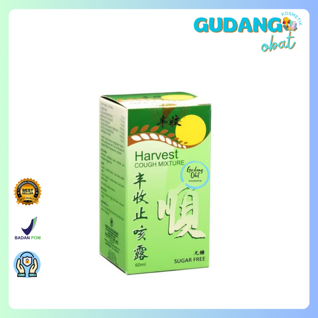 HARVEST COUGH MIXTURE 150 ML | OBAT BATUK BERDAHAK, SAKIT TENGGOROKAN