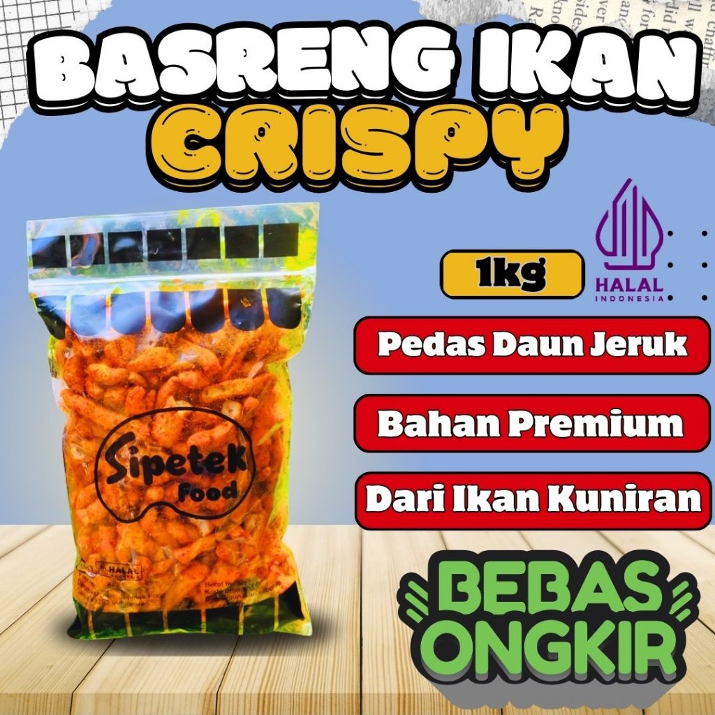 

Basreng Stik Sultan Kiloan Premium Bumbu Basah Melimpah Pedas Daun Jeruk Renyah Isi 1kg 500gr 300gr