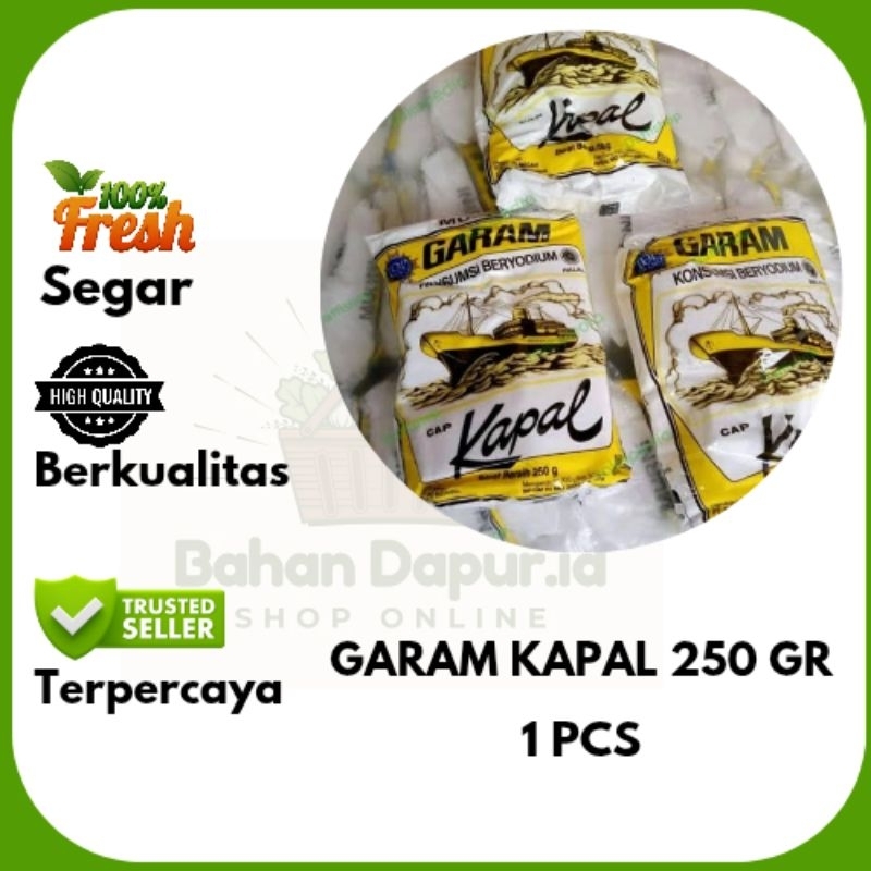 

GARAM CAP KAPAL | 1 PCS 250 GRAM | Bahan Dapur .id
