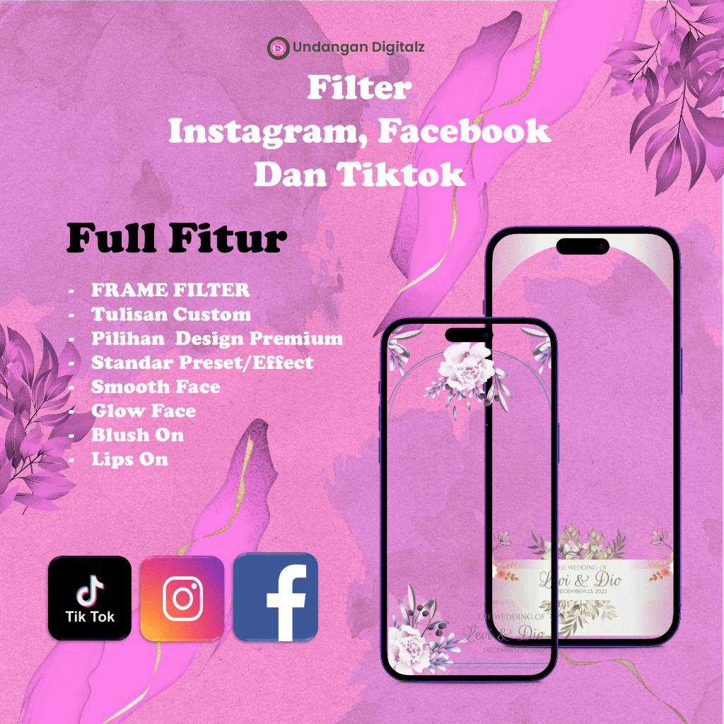 Filter Wedding Pernikahan Instagram, Facebook, dan Tiktok