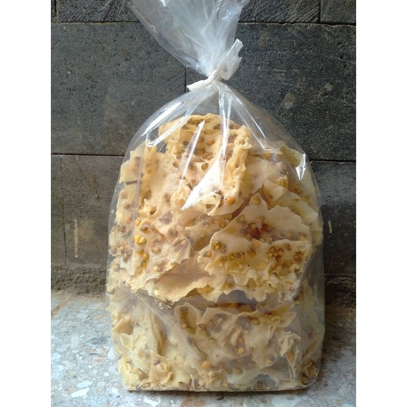 

Cemilan Peyek Cangjo/kacang hijau 250gr rasa Original