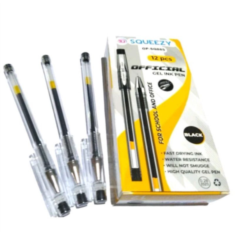 

Squeezzy Gel Ink Pen Official Black