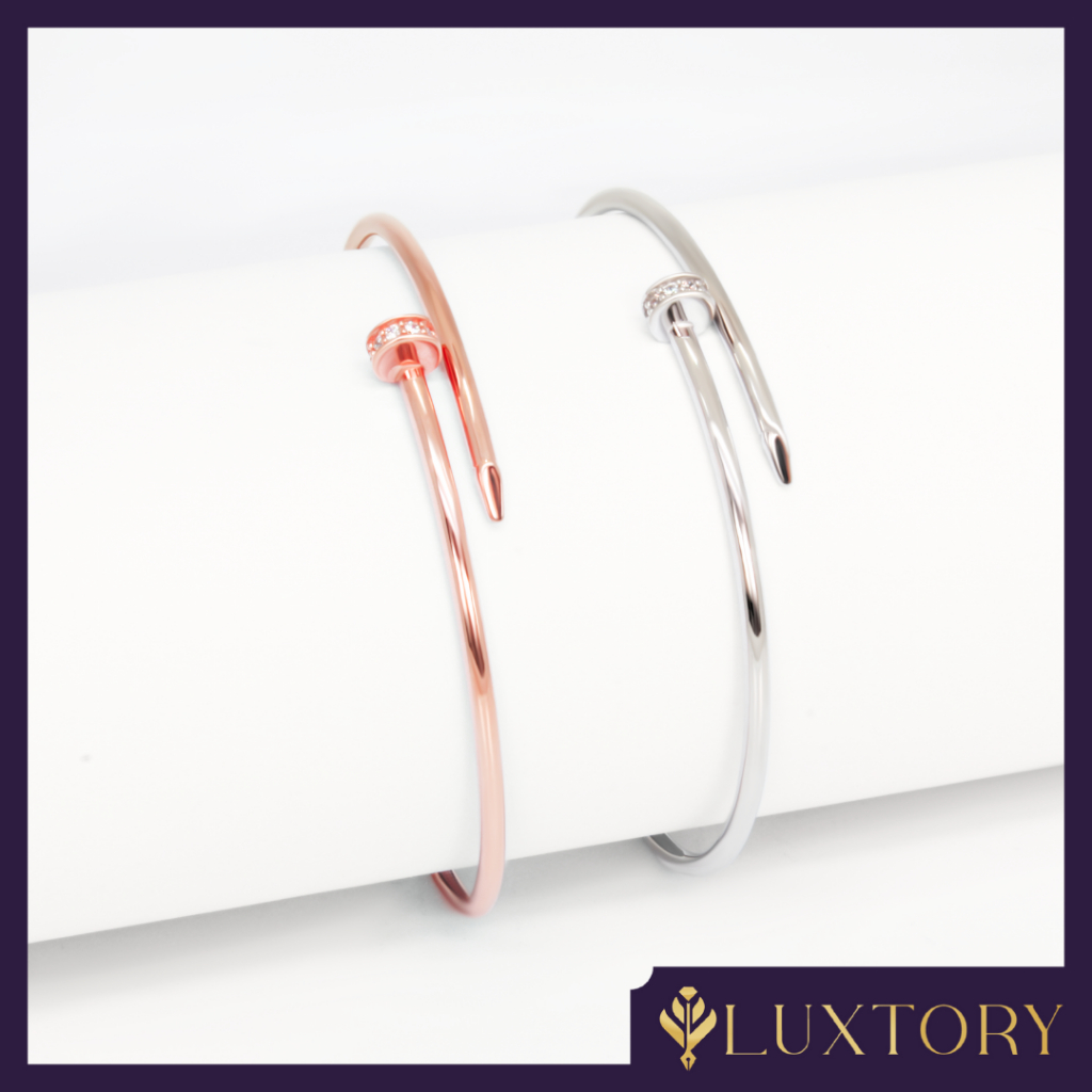 Gelang Bangle Emas Model Paku Kadar 17K