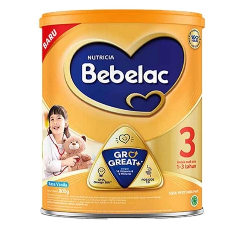 

Bebelac 3 GroGreat+ Susu Bubuk Pertumbuhan Anak Vanilla 800 g