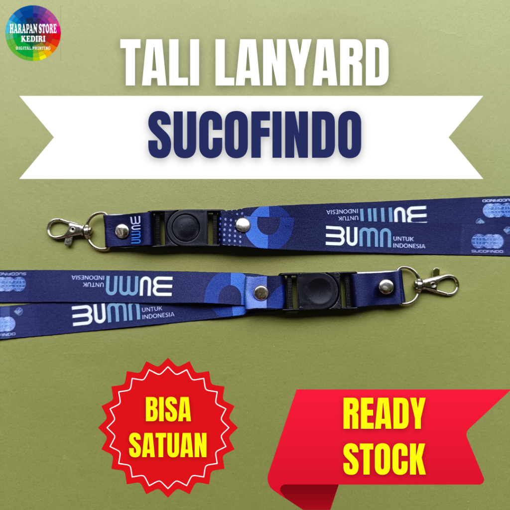 

[READY STOCK] TALI LANYARD ID CARD SUCOFINDO BUMN -BISA SATUAN