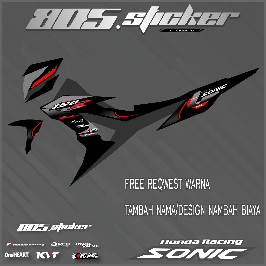 STRIPING HONDA SONIC/STIKER VARIASI SONIC 150R/STRIPING STIKER SONIC 150R GRAFIS KEREN