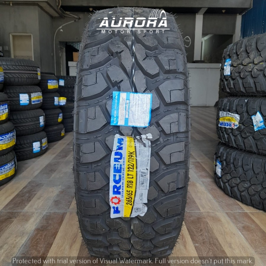 Ban mobil pajero,fortuner,hilux,triton 265 65 R18 forceum M/T ban offroad R18