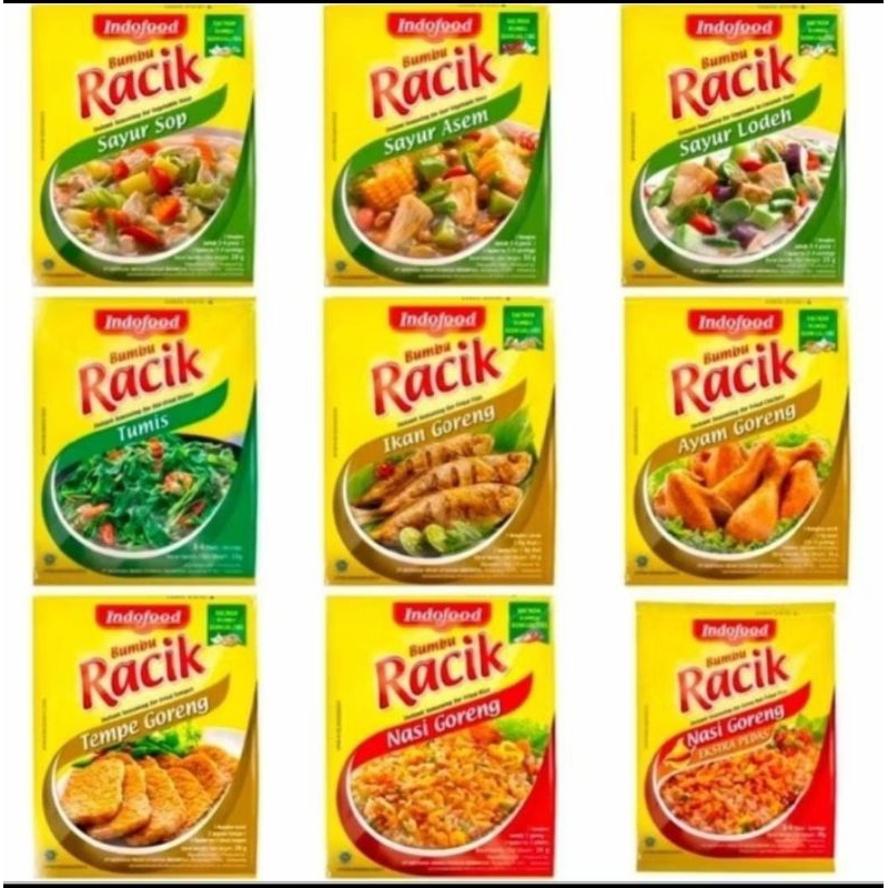 

Bumbu Racik Indofood Lengkap isi 5 pcs