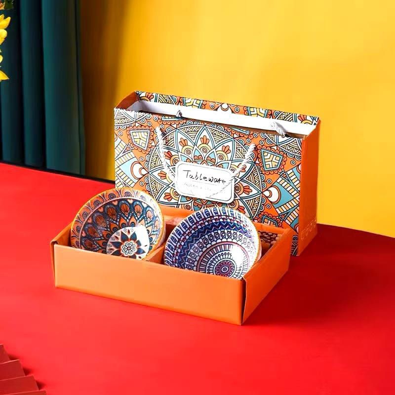 mangkuk porselen  jepang set box isi 2