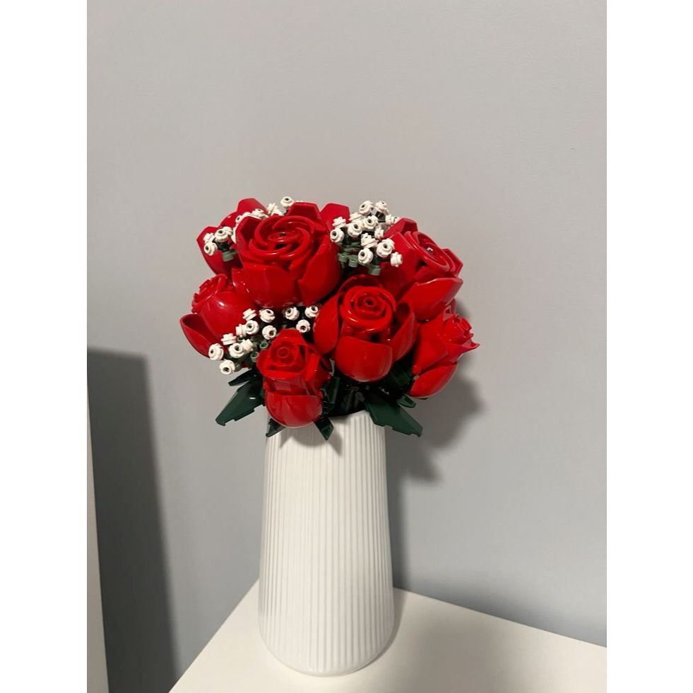 SM - Rose Flower Lego Vase Eternal Flower Buket Bunga Lego Kado Valentine Gift Kado Ulang Tahun Cewe