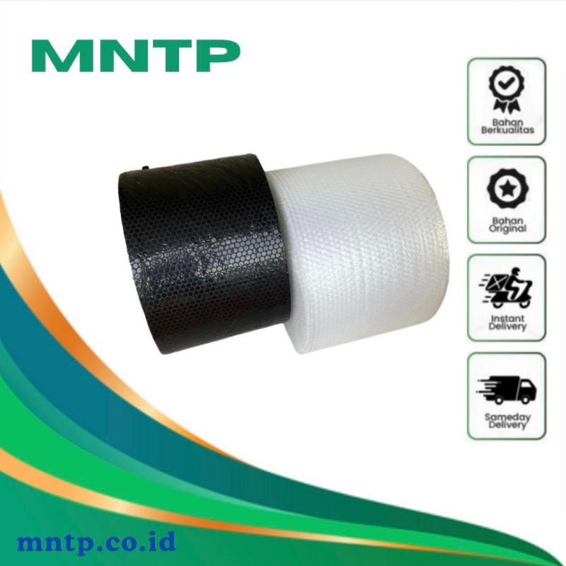 

MNTP Bubble Wrap Hitam Dan Bening 30cm x 50m