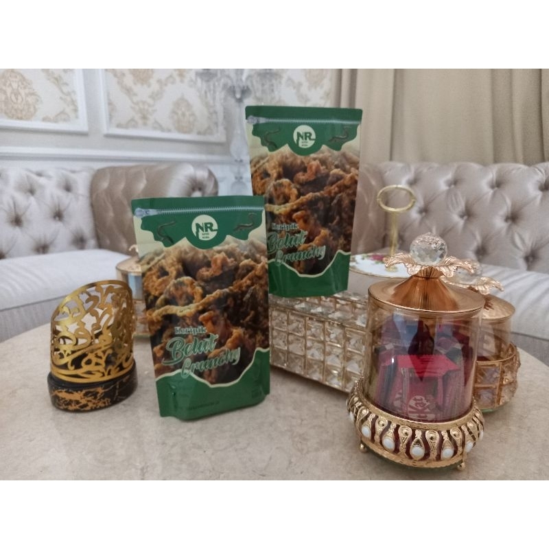 

geprek keripik belut crunchy 100gram varian
