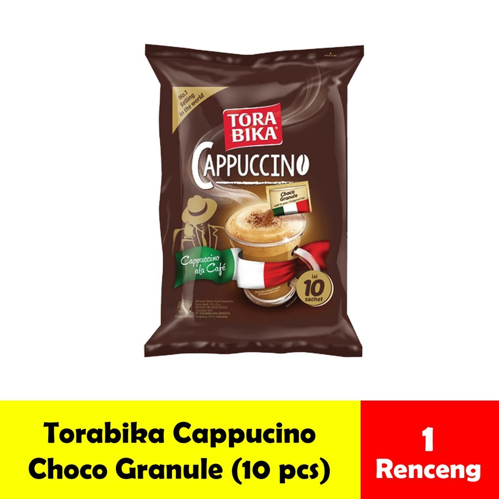 

Kopi Torabika CAPPUCINO + granule ( 10 Renceng Per 1 Sachet 25Gram )