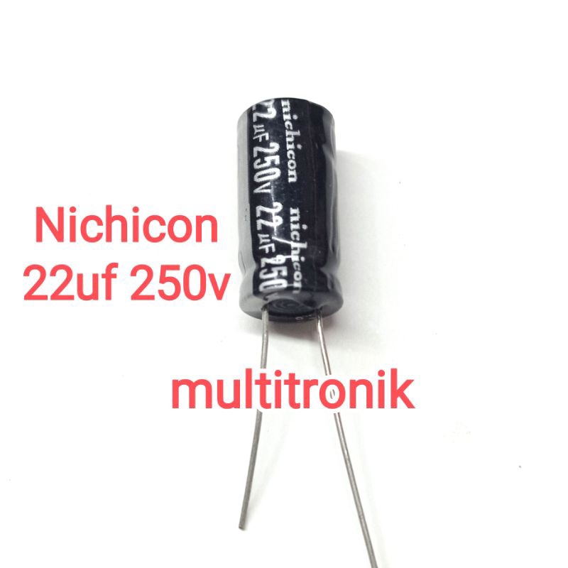 elco 22uf 250volt NICHICON elko 22 uf 250 volt– Kapasitor Elektrolit Audio & Elektronik